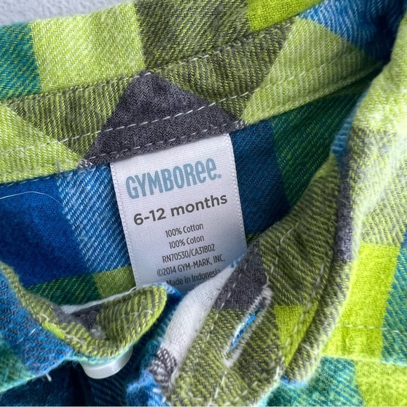 5/$25 Gymboree flannel baby boys 6-12 months - Picture 2 of 2